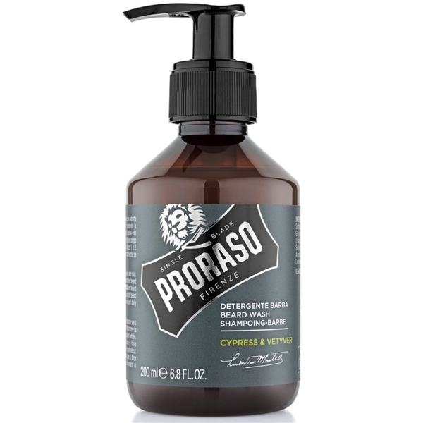 Proraso Beard Shampoo Cypress & Vetyver (Kuva 1 tuotteesta 3)