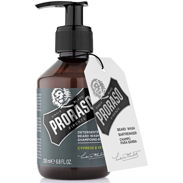 Proraso Beard Shampoo Cypress & Vetyver (Kuva 2 tuotteesta 3)