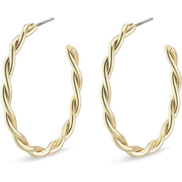Naja Gold Plated Creole Earrings (Kuva 1 tuotteesta 2)