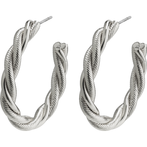 26202-6063 Baya Twisted Silver Earrings (Kuva 1 tuotteesta 2)