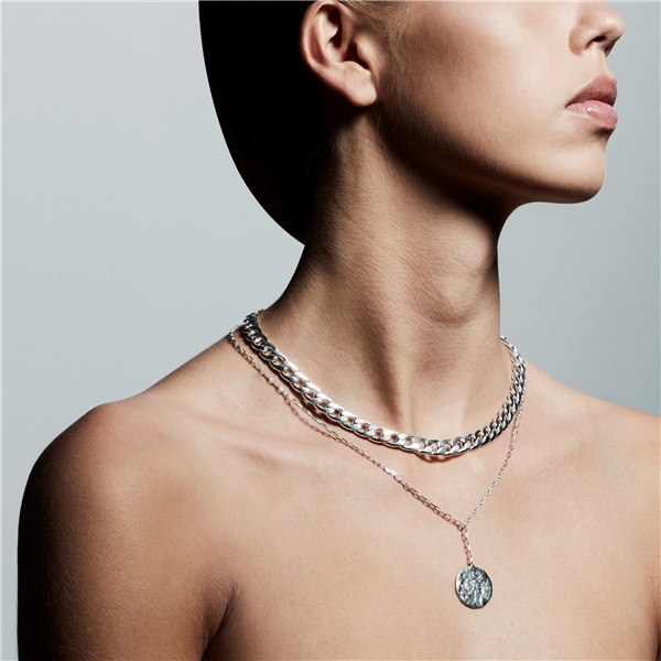 10211-6001 Compass Double Silver Plated Necklace (Kuva 3 tuotteesta 4)