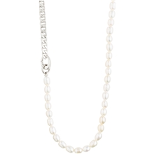 13214-6021 Precious Curb Chain & Pearl Necklace