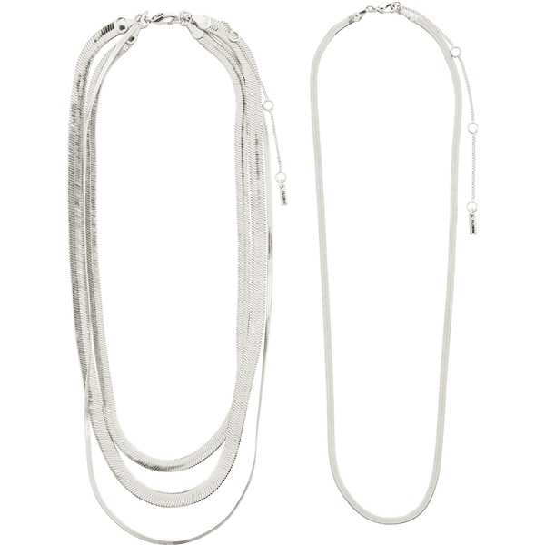 10221-6011 OPTIMISM Snake Chain Silver Necklaces (Kuva 3 tuotteesta 4)