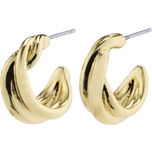 1 set - 12221-2003 COURAGEOUS Twirl Huggie Hoop Earrings