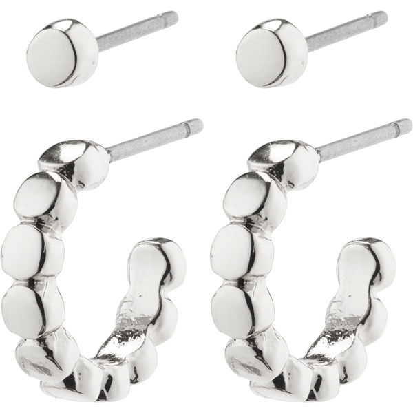 26221-6033 ANGELA 2 In 1 Hoop & Stud Earrings (Kuva 1 tuotteesta 2)