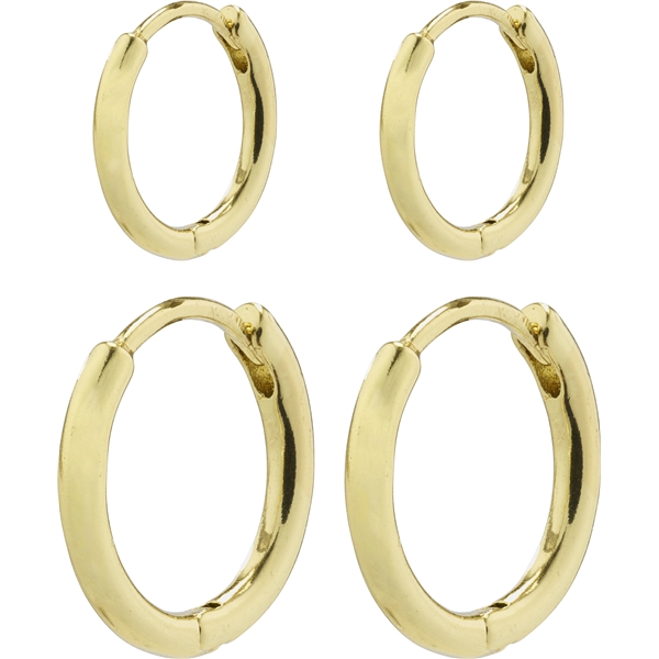 61221-2003 ARIELLA Huggie Hoop Earrings 2 In 1 Set