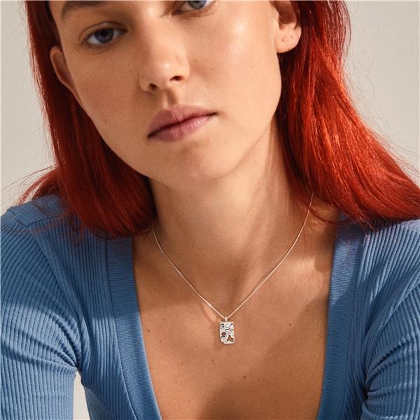 11222-6001 HAPPY Square Pendant Necklace (Kuva 3 tuotteesta 4)