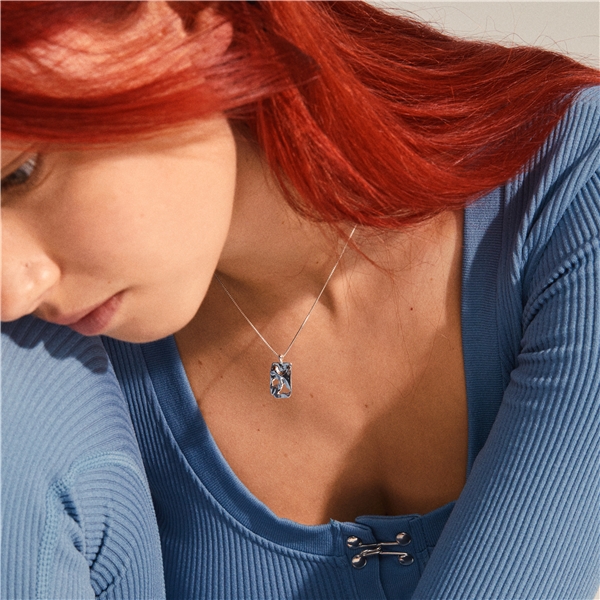 11222-6001 HAPPY Square Pendant Necklace (Kuva 4 tuotteesta 4)