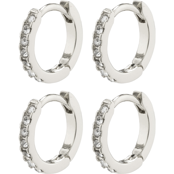 11224-6003 Friends Crystal Huggie Hoops 2-In-1 Set 1 set, Pilgrim