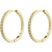 1 set - 10231-2013 BE Crystal Hoop Earrings