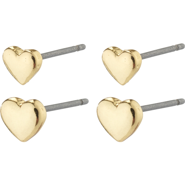 66231-2003 AFRODITTE Heart Earrings 2-In-1 Set (Kuva 1 tuotteesta 3)