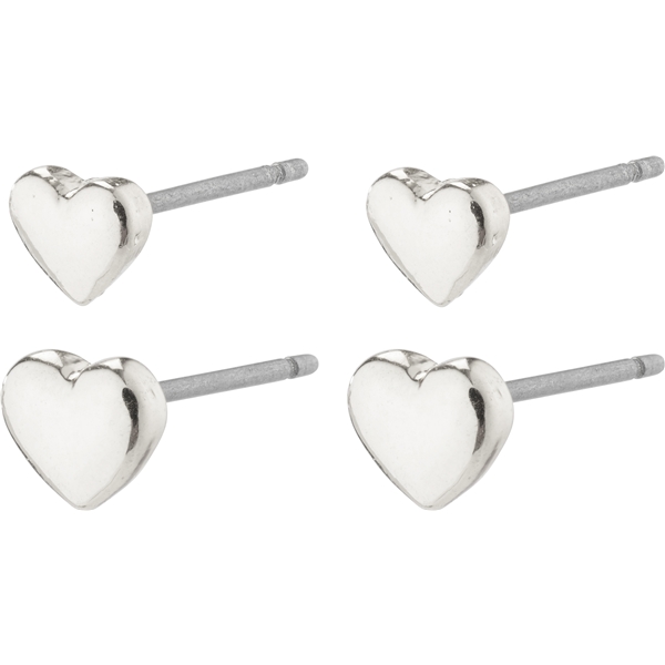 66231-6003 AFRODITTE Heart Earrings 2-In-1 Set (Kuva 1 tuotteesta 4)