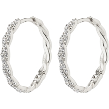 67231-6083 EZO Twirled Crystal Hoops