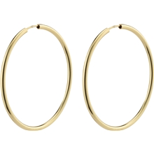 1 set - 28232-2013 APRIL Gold Medium Size Hoop Earrings