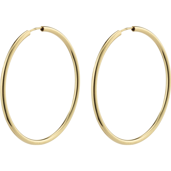 28232-2013 APRIL Gold Medium Size Hoop Earrings (Kuva 1 tuotteesta 3)