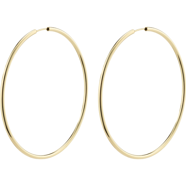 28232-2023 APRIL Gold Large Hoop Earrings (Kuva 1 tuotteesta 3)