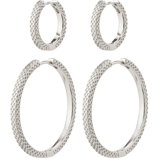 10233-6003 PULSE Earrings Silver 2-In-1 Set (Kuva 1 tuotteesta 5)