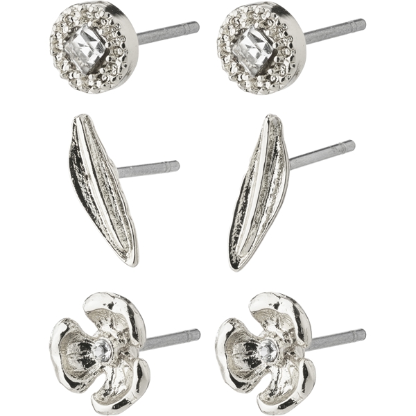 14233-6003 ECHO Earrings Silver 3-In-1 Set (Kuva 1 tuotteesta 3)