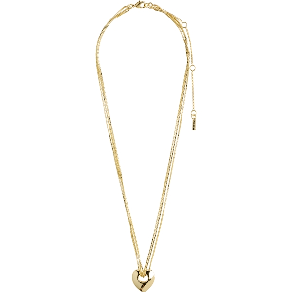 12234-2001 WAVE Heart Necklace Gold Plated (Kuva 2 tuotteesta 6)