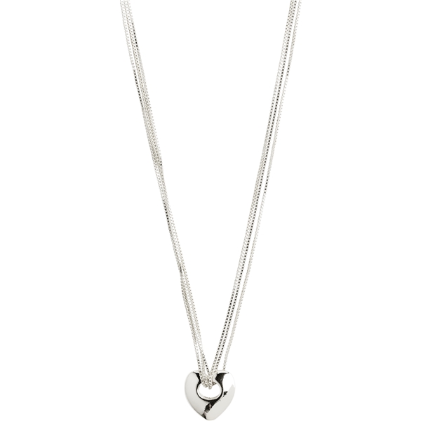 12234-6001 WAVE Heart Necklace Silver Plated (Kuva 1 tuotteesta 7)