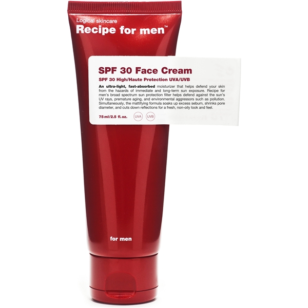 Recipe for Men SPF 30 Face Cream