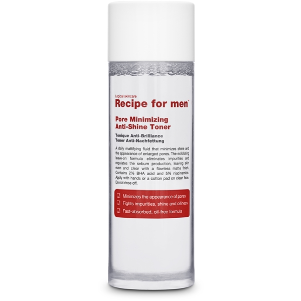 Recipe for Men Pore Minimizing Anti Shine Toner