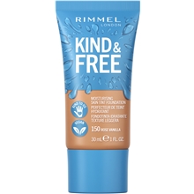 30 ml - No. 150 Rose Vanilla - Rimmel Kind & Free Skin Tint Foundation