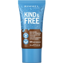 30 ml - No. 605 Deep Chocolate - Rimmel Kind & Free Skin Tint Foundation