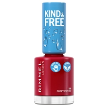 8 ml - No. 156 Poppy Pop Red - Rimmel Kind & Free Clean Nail Polish