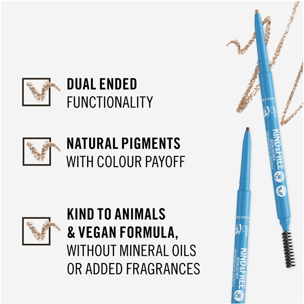 Rimmel Kind & Free Eyebrow Pencil (Kuva 7 tuotteesta 8)