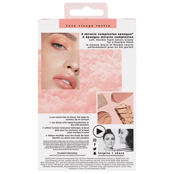 Real Techniques Miracle Complexion Sponge 4 p (Kuva 4 tuotteesta 4)