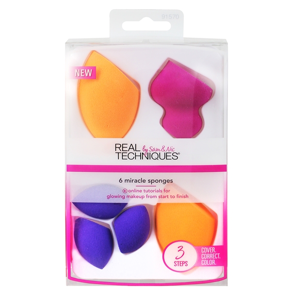 Real Techniques 6 Miracle Complexion Sponges (Kuva 1 tuotteesta 3)