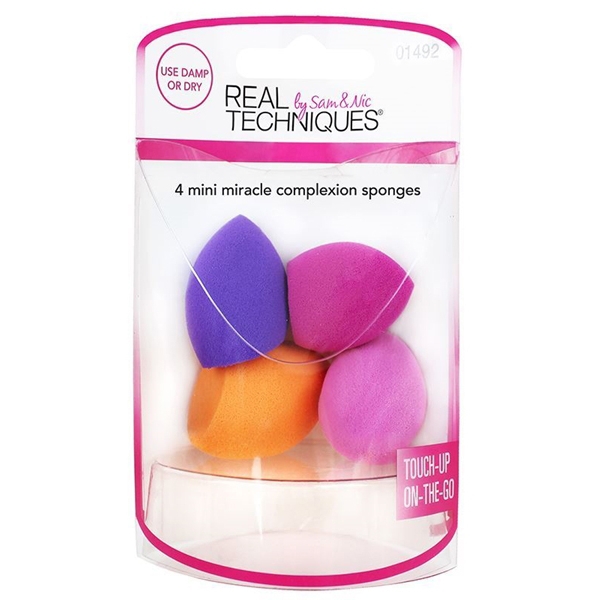 Real Techniques Mini Miracle Complexion Sponges 4p (Kuva 1 tuotteesta 2)