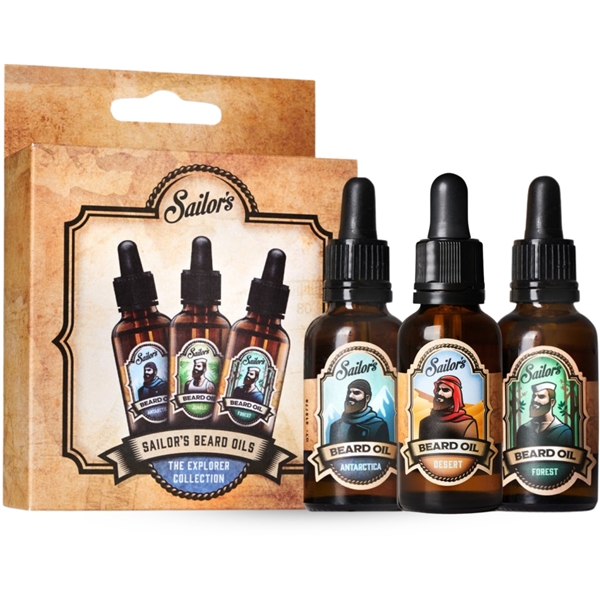 Sailor's Beard Oils - The Explorer Collection (Kuva 1 tuotteesta 3)