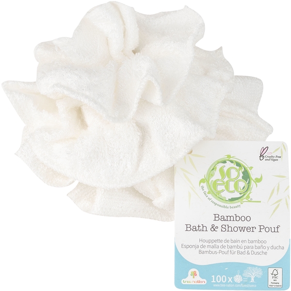 So Eco Bamboo Bath & Shower Pouf