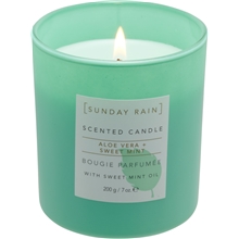 200 gr - Sunday Rain Aloe & Sweet Mint Candle