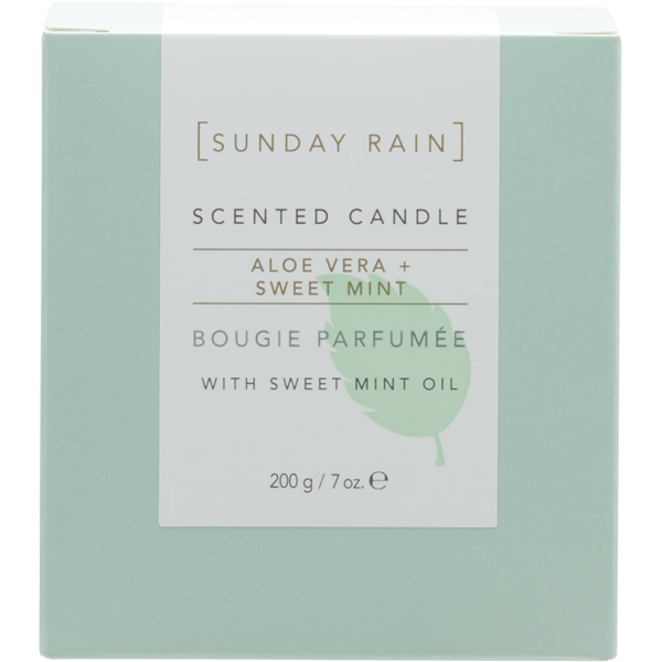 Sunday Rain Aloe & Sweet Mint Candle (Kuva 4 tuotteesta 5)