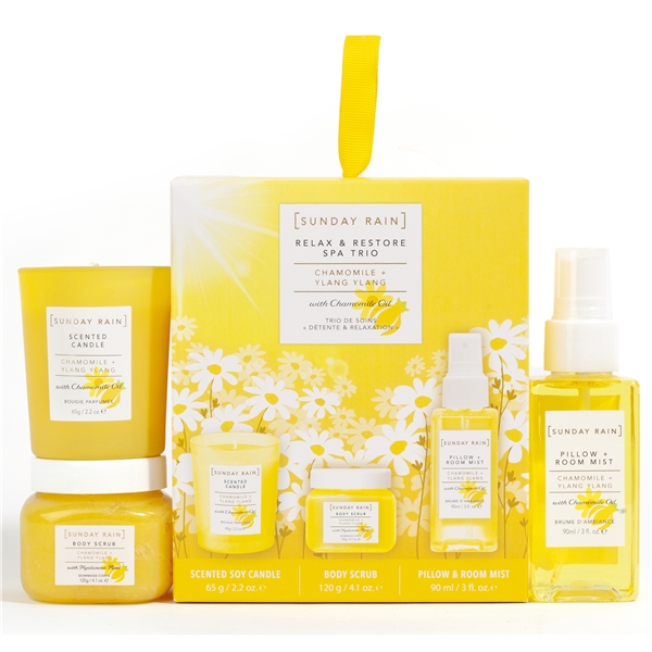 Chamomile & Ylang Ylang Relax & Restore Trio (Kuva 1 tuotteesta 2)