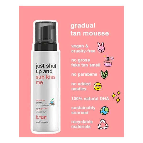 Just Shut Up & Sunkiss Me Gradual Tan Mousse (Kuva 3 tuotteesta 4)