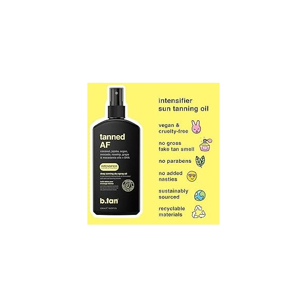 Tanned AF Intensifier Deep Tanning Dry Spray Oil (Kuva 2 tuotteesta 2)