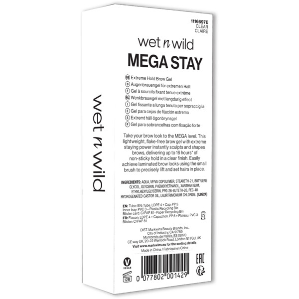 Wet n Wild Mega Stay Extreme Hold Brow Gel (Kuva 8 tuotteesta 8)