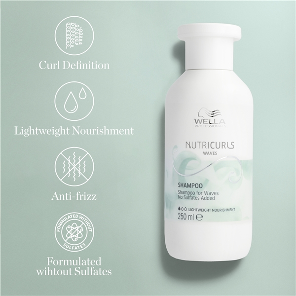 Nutricurls Shampoo - Waves (Kuva 3 tuotteesta 5)