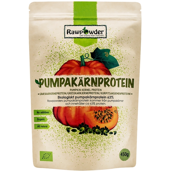 Pumpakärn protein 450 gr, Rawpowder