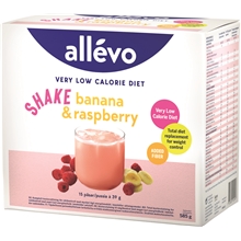 15 annosta - Banana-Raspberry - Allevo Shake VLCD