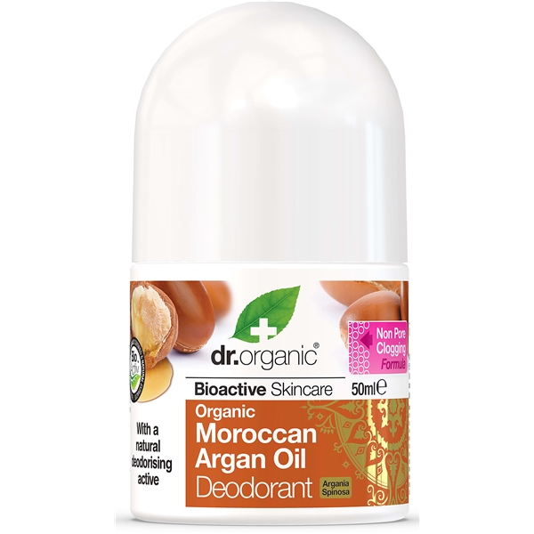 Moroccan Argan Oil Deodorant 50 ml, Dr Organic