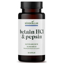 90 kapselia - Betain HCL - Pepsin