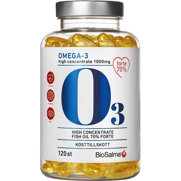 BioSalma Omega3 Forte 70% 1000mg (Kuva 1 tuotteesta 2)