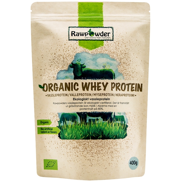 Vassle protein Organic 400 gr, Rawpowder