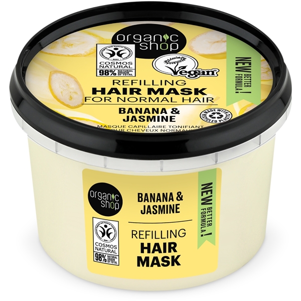 Hair Mask Banana & Jasmine 250 ml, Organic Shop