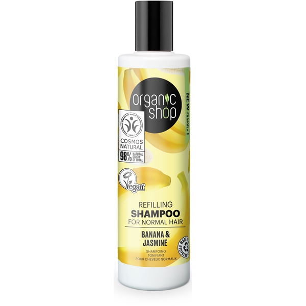 Shampoo Banana & Jasmine 280 ml, Organic Shop